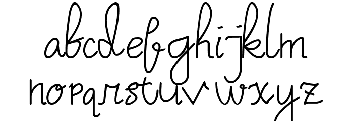 Lichalizta Font LOWERCASE