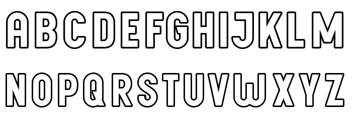 LichtePostBus Font LOWERCASE