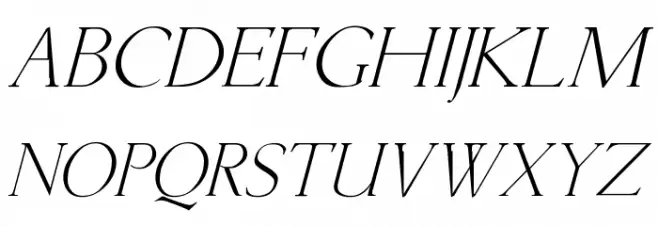 Lichtner Italic Schriftart Groß