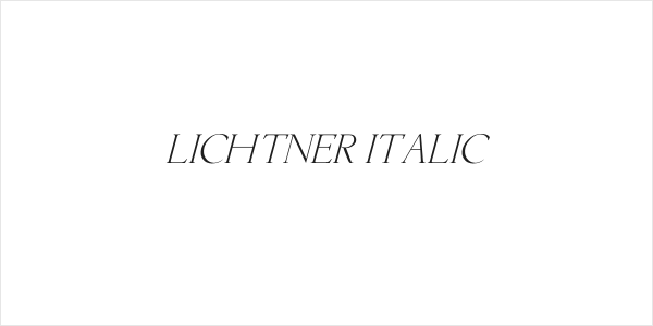 Lichtner Italic Logo