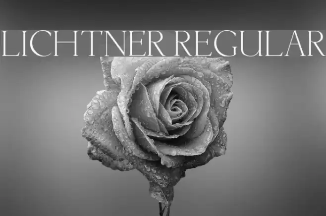 Lichtner Regular Font examples