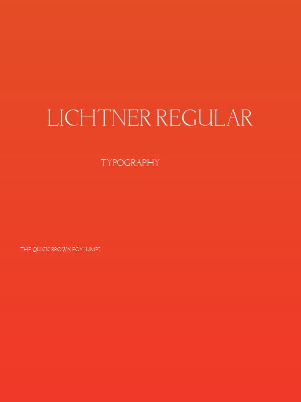 Lichtner Regular Poster