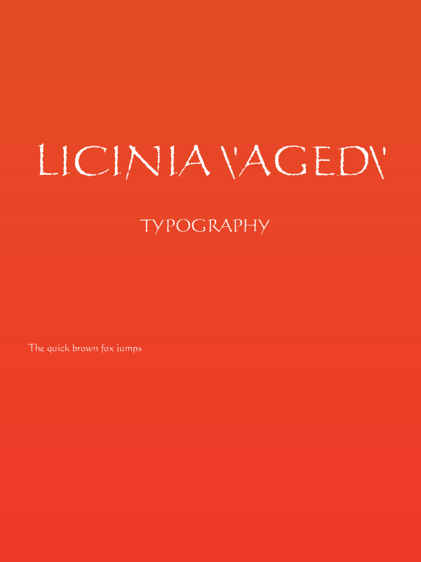Licinia 'Aged' Poster
