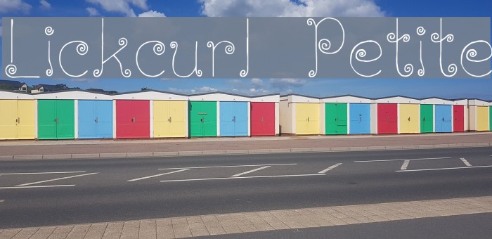 Lickcurl Petite Font examples