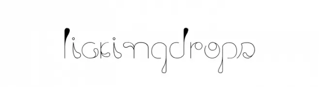 LickingDrops  フリーフォントのダウンロード