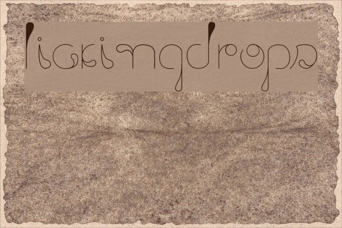 LickingDrops Example 2