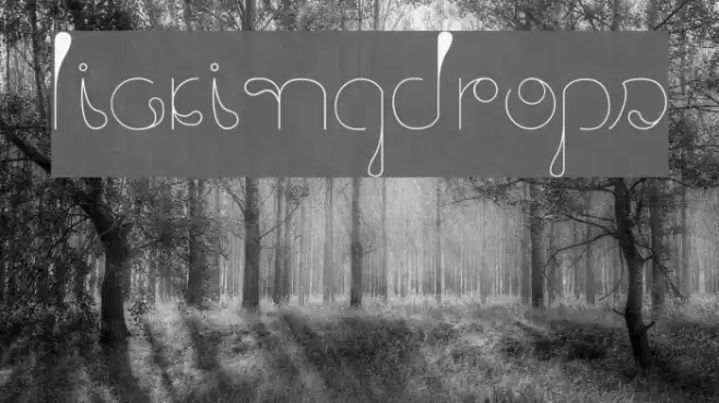 LickingDrops Font examples