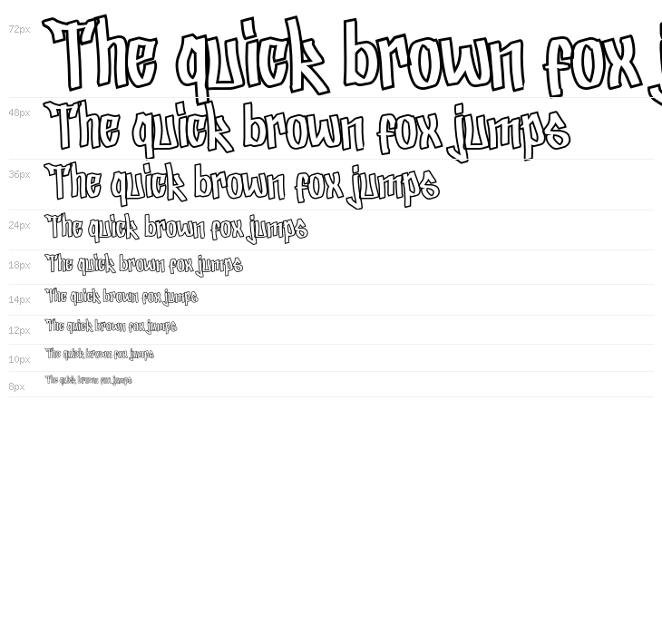 Lickos Graffiti Outline Waterfall