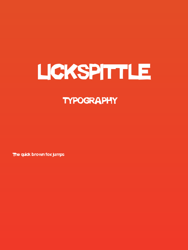 Lickspittle Poster