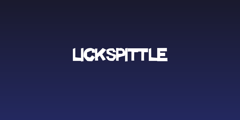 Lickspittle Social Header