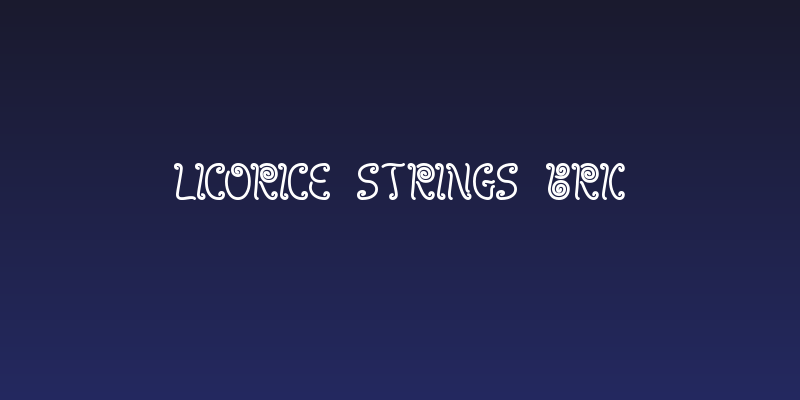 Licorice Strings BRK Social Header