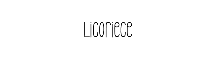 Licoriece  नि: शुल्क फ़ॉन्ट्स डाउनलोड