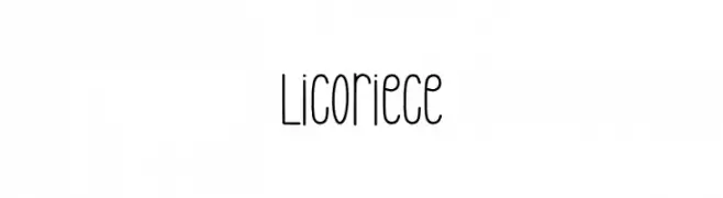 Licoriece  les polices de caractères gratuit tlcharger