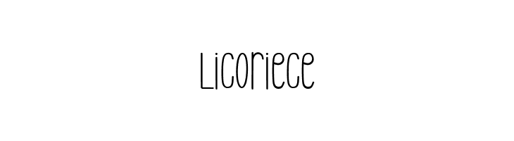 Licoriece  font caratteri gratis
