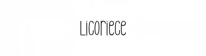 Licoriece  les polices de caractères gratuit tlcharger