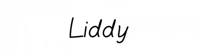 Liddy  Frei Schriftart Herunterladen