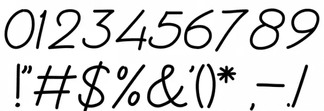 Liddy Font OTHER CHARS