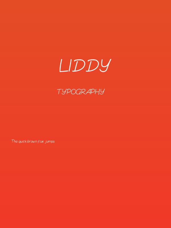 Liddy Poster