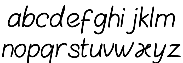 Liddy Font LOWERCASE