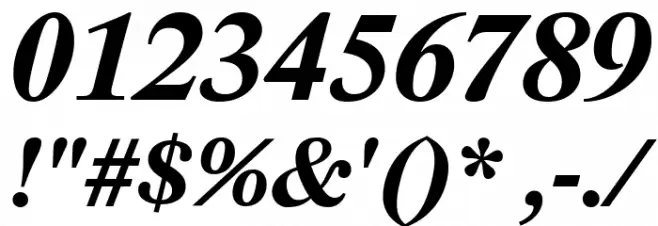 Lido STF CE Bold Italic Font OTHER CHARS