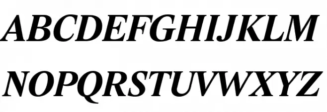 Lido STF CE Bold Italic फ़ॉन्ट अपरकेस