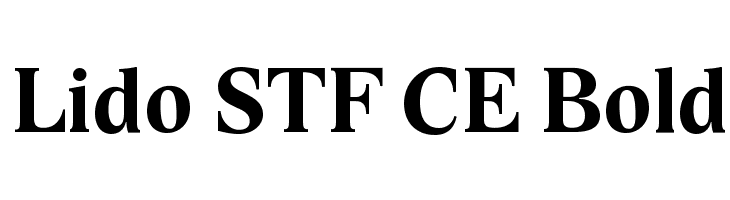 Lido STF CE Bold Font