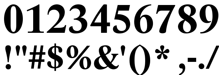 Lido STF CE Bold Font OTHER CHARS
