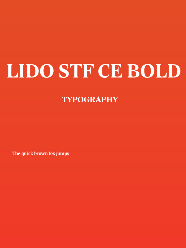 Lido STF CE Bold Poster