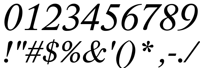 Lido STF CE Italic Font OTHER CHARS