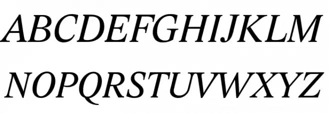 Lido STF CE Italic フォント 大文字
