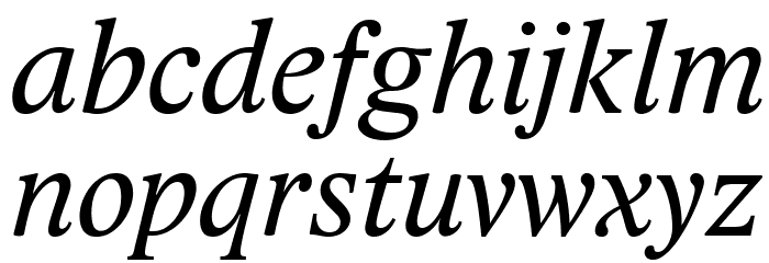 Lido STF CE Italic Font LOWERCASE