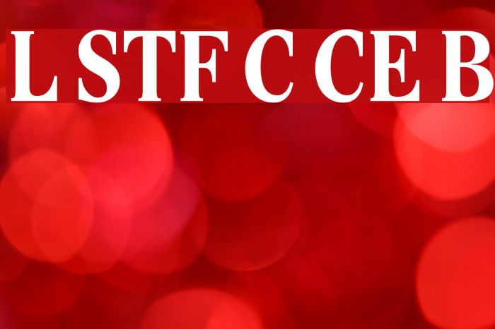 Lido STF Cond CE Bold Font examples