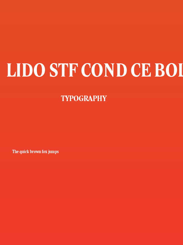 Lido STF Cond CE Bold Poster