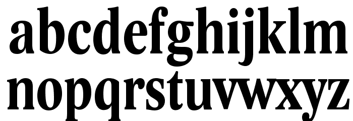 Lido STF Cond CE Bold Font LOWERCASE