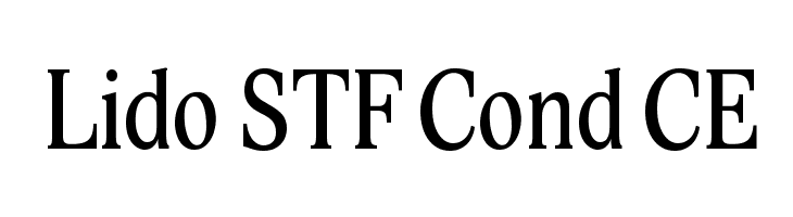 Lido STF Cond CE Font