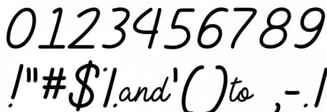 Lie to Me Font OTHER CHARS