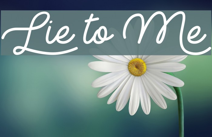 Lie to Me Font examples