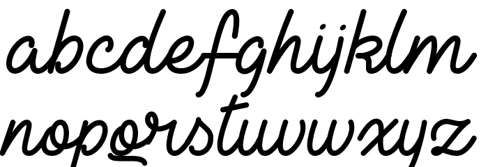 Lie to Me Font LOWERCASE