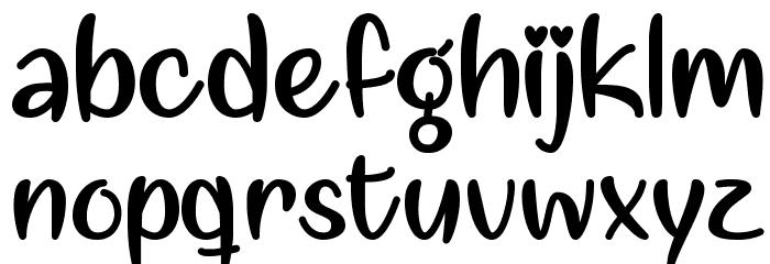 Liebe finden Font LOWERCASE