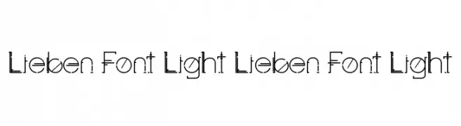 Lieben Font Light Lieben Font Light  Frei Schriftart Herunterladen