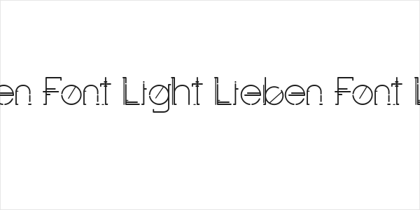 Lieben Font Light Lieben Font Light Logo
