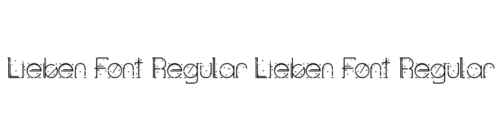 Lieben Font Regular Lieben Font Regular  font caratteri gratis