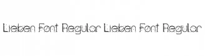 Lieben Font Regular Lieben Font Regular  Frei Schriftart Herunterladen