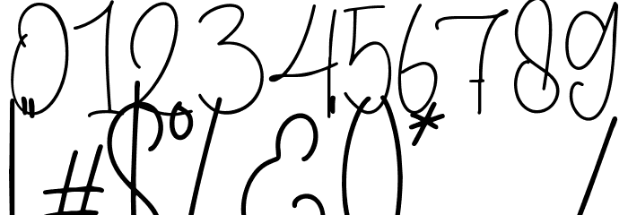 Liefde フォント その他の文字