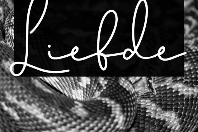 Liefde Font examples