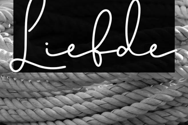 Liefde Font examples