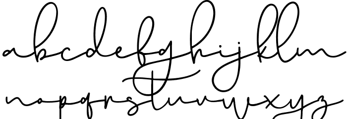Liefde フォント 小文字