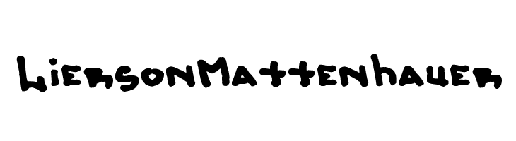 LiersonMattenhauer Font