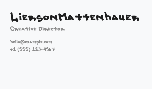 LiersonMattenhauer Business Card