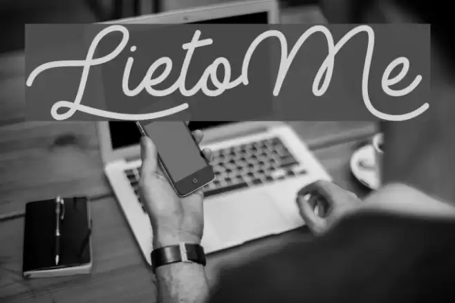 LietoMe Font examples